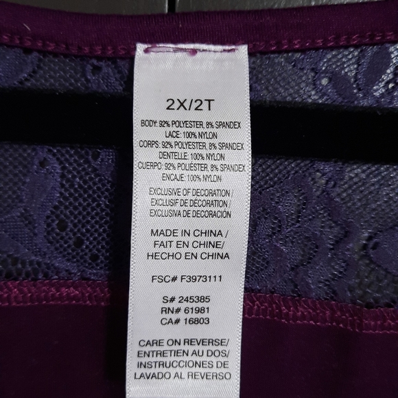 Lace Detail Short Sleeve Top - Picture 4 of 4
